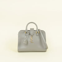 YSL Grey Baby Monogram Cabas Bag