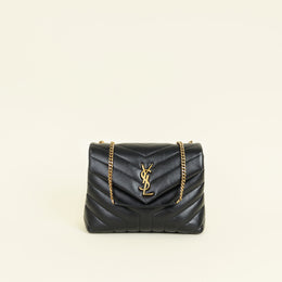 YSL Black Loulou Small Flap Shoulder Bag