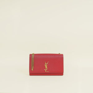 YSL Red Kate Chain Medium Shoulder Bag