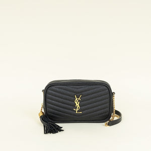 YSL Black Mini Lou Camera Bag