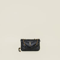 YSL Black Toy Puffer Shoulder Bag