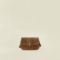 YSL Brown Solferino Small Shoulder Bag