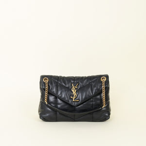 YSL Black Puffer Small Chain Shoulder Bag