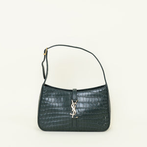 YSL Forest Green Le 5 A 7 Shoulder Bag