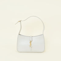 YSL Vintage Blanc Le 5 A 7 Hobo Bag