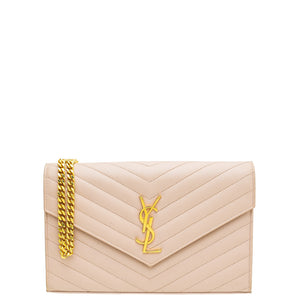 ysl خفيفة الوردي cassandre محفظة