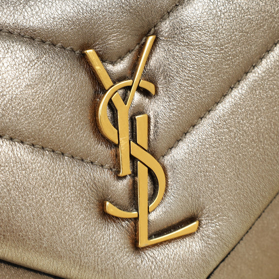 YSL Metallic Olive LouLou Toy Shoulder Bag