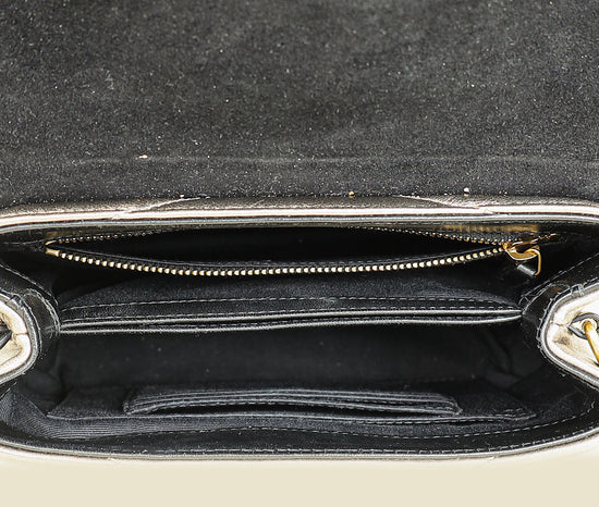 YSL Metallic Olive LouLou Toy Shoulder Bag