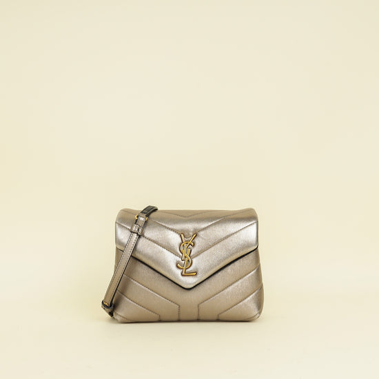 YSL Metallic Olive LouLou Toy Shoulder Bag