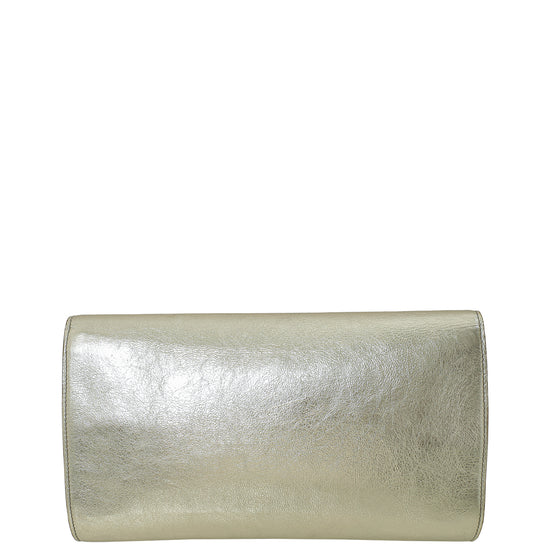 YSL Metallic Gold Belle De Jour Clutch