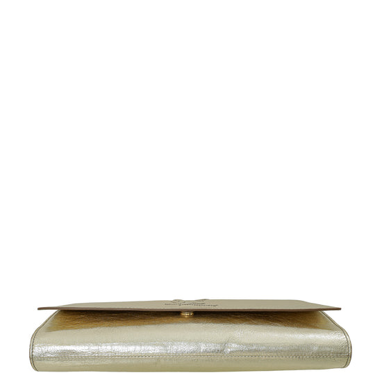 YSL Metallic Gold Belle De Jour Clutch