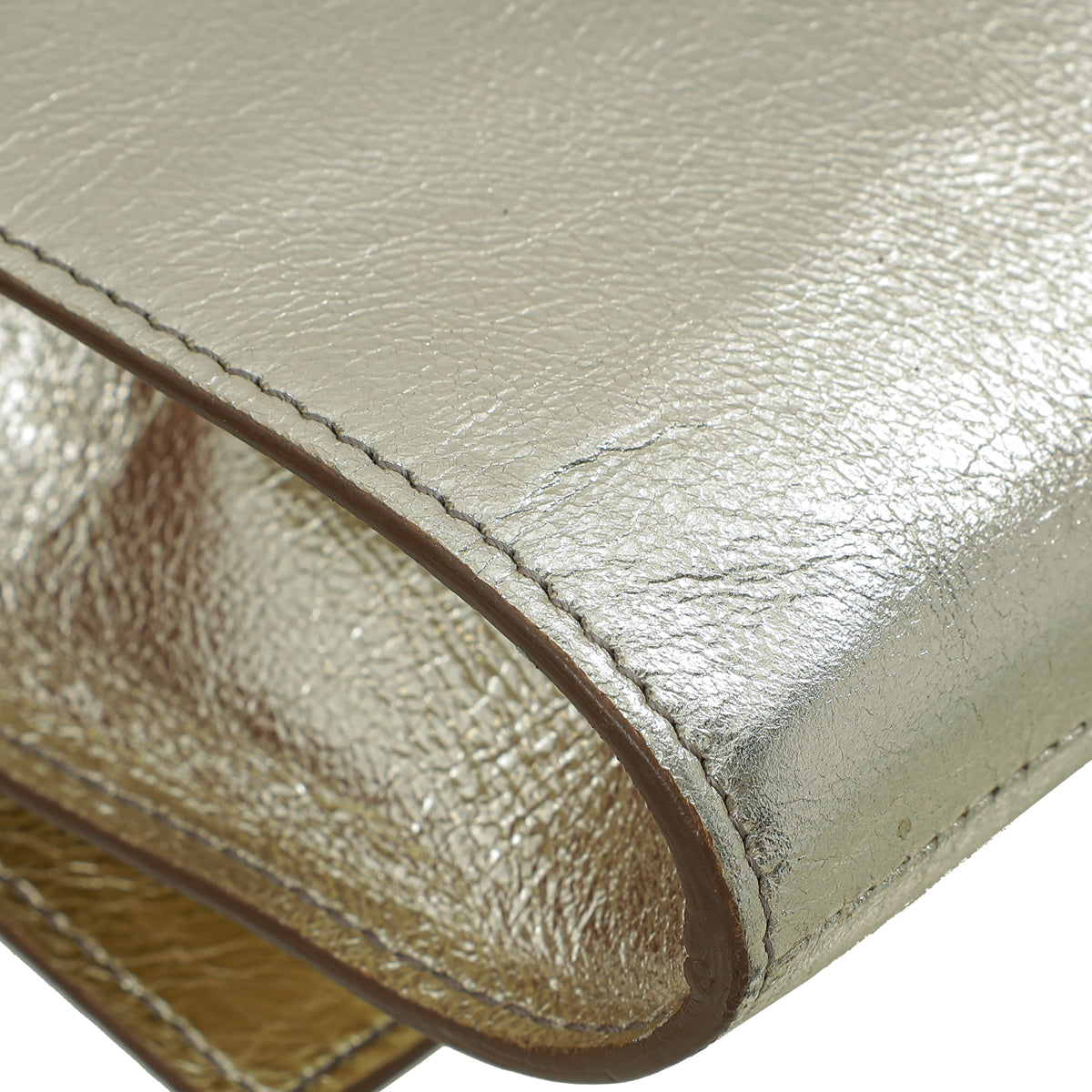 YSL Metallic Gold Belle De Jour Clutch