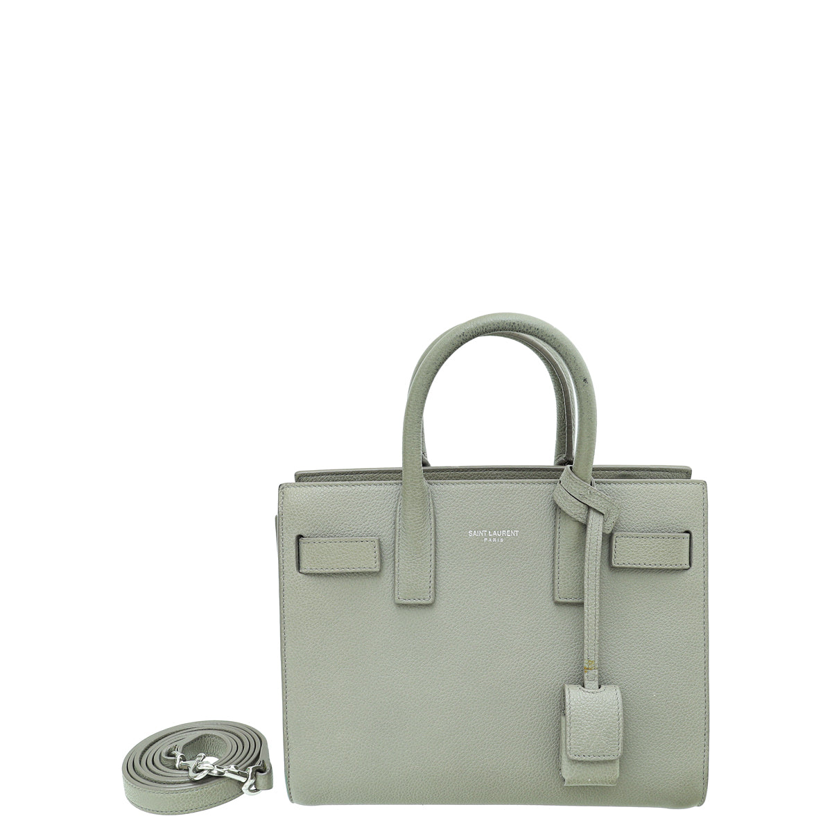 YSL Grey Sac De Jour Nano Bag