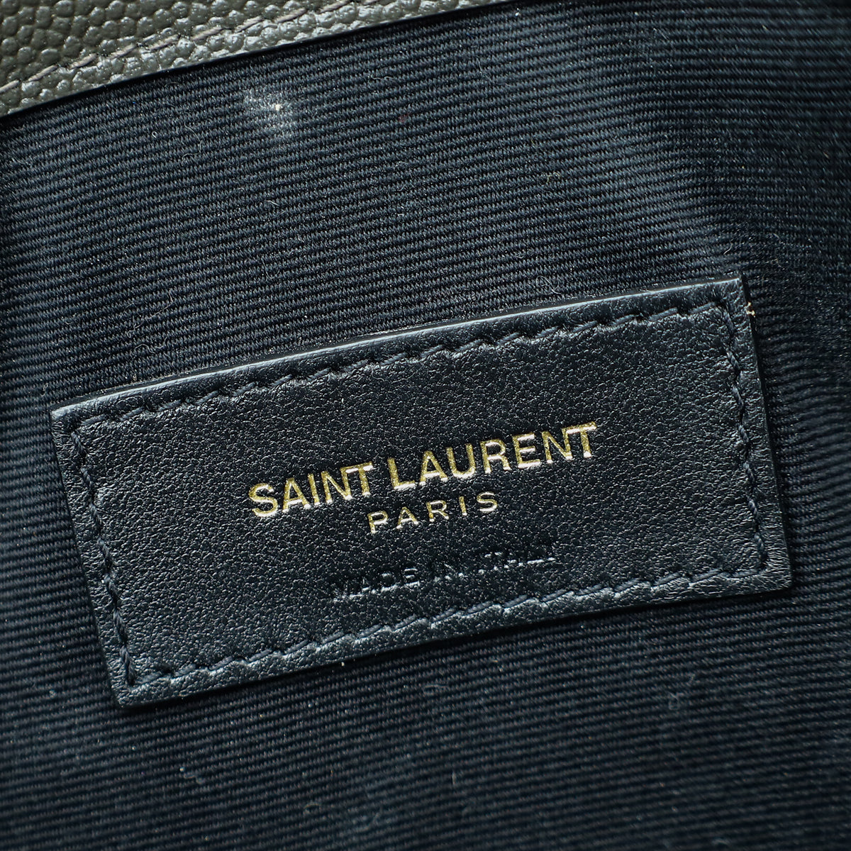 YSL Dark Asphalt Grain De Poudre Uptown Pouch