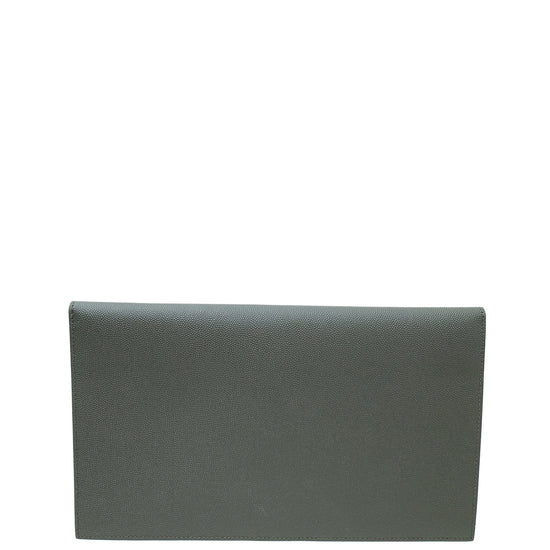 YSL Dark Asphalt Grain De Poudre Uptown Pouch