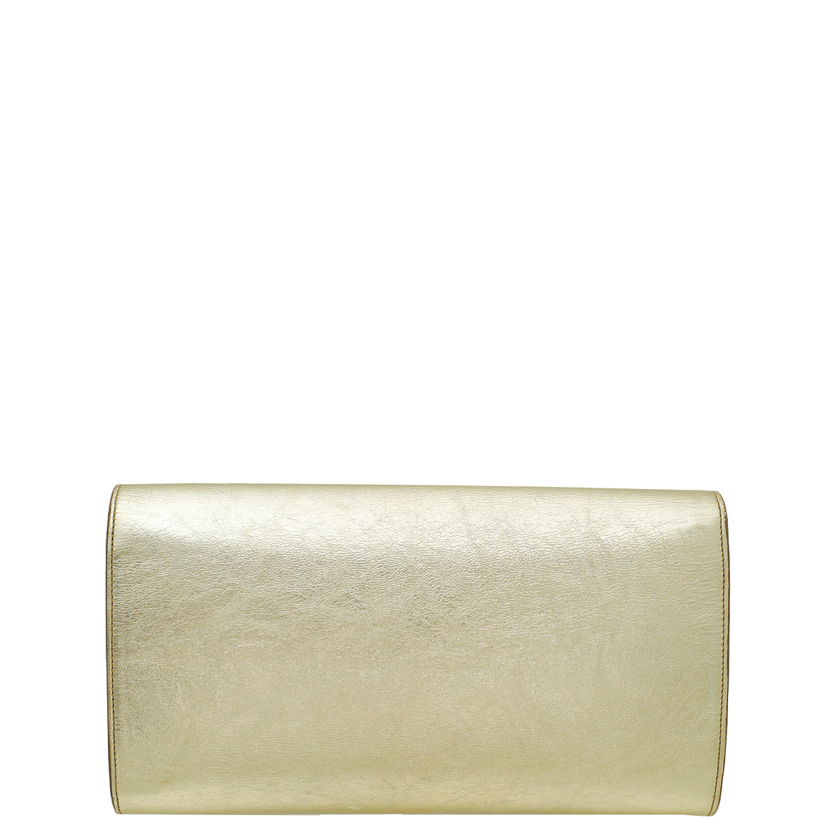YSL Light Gold Metallic Belle De Jour Clutch-YSL-THE CLOSET