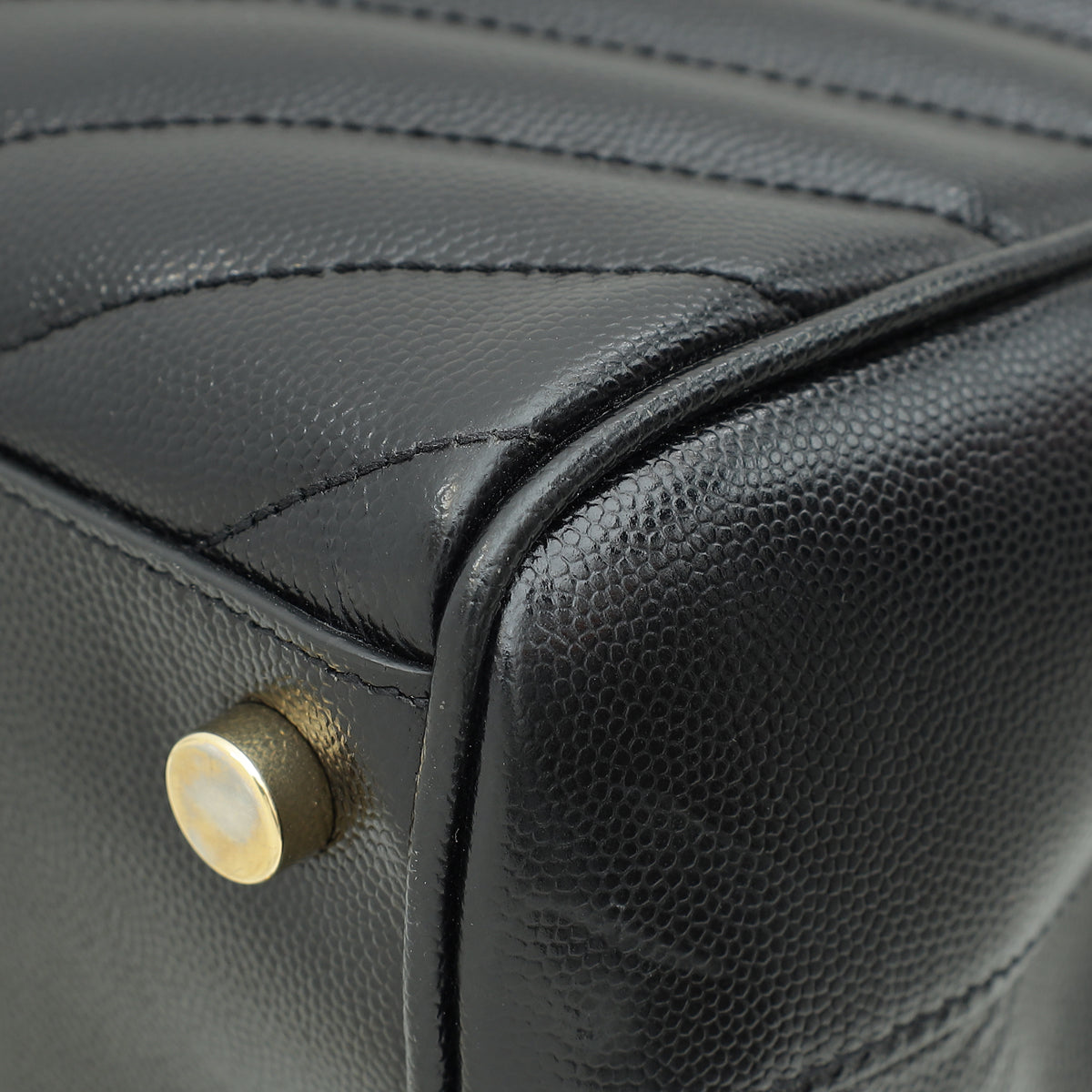 YSL Black Monogram Shopping Tote Large Bag