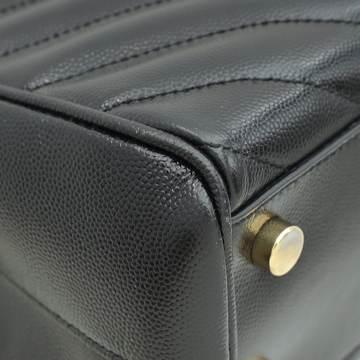 YSL Black Monogram Shopping Tote Large Bag