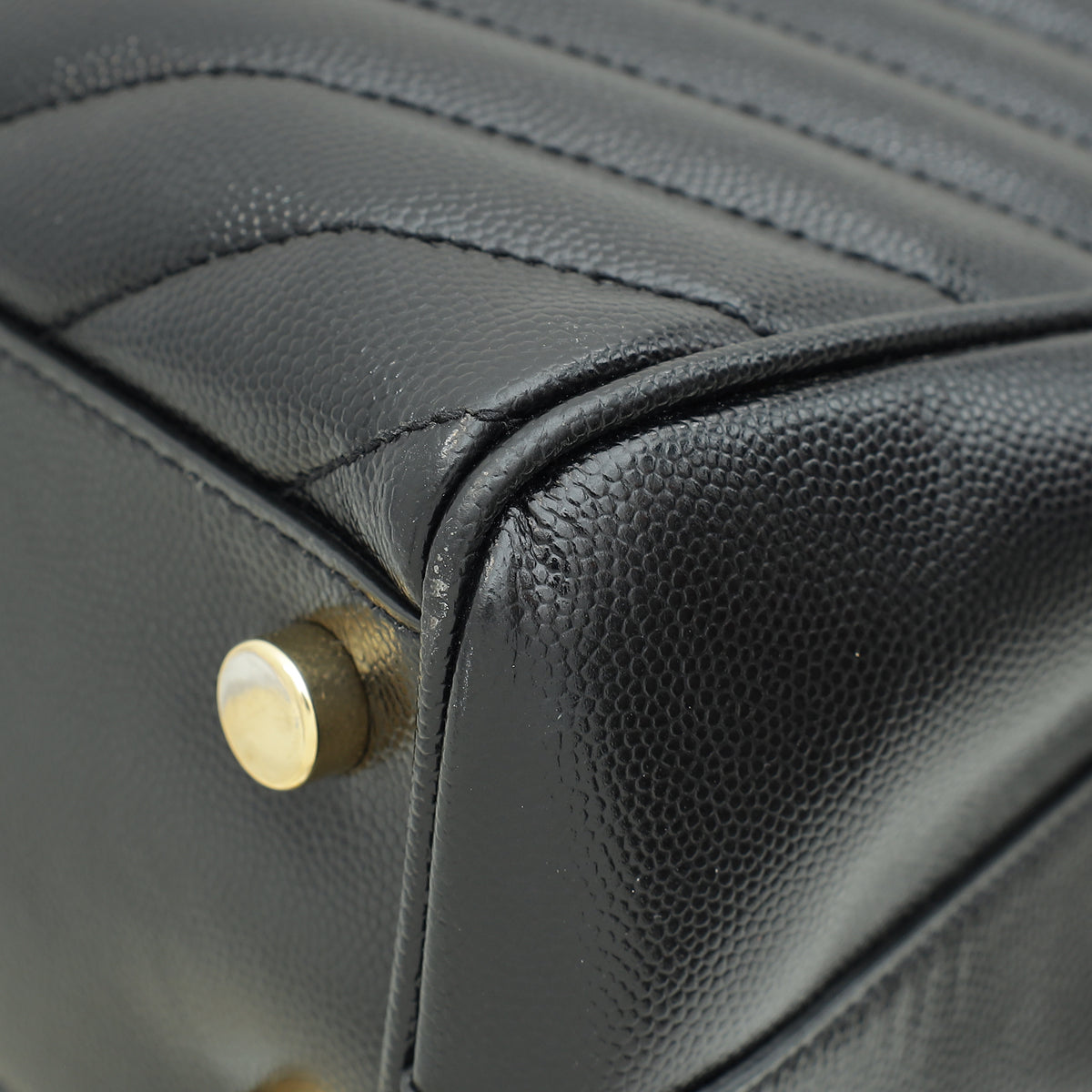 YSL Black Monogram Shopping Tote Large Bag