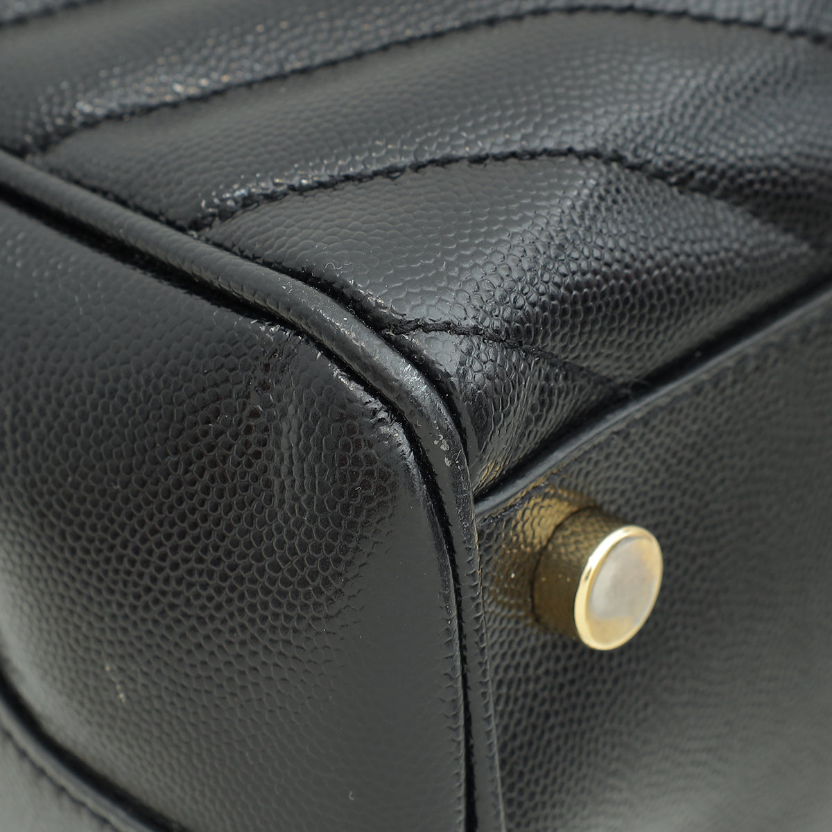 YSL Black Monogram Shopping Tote Large Bag