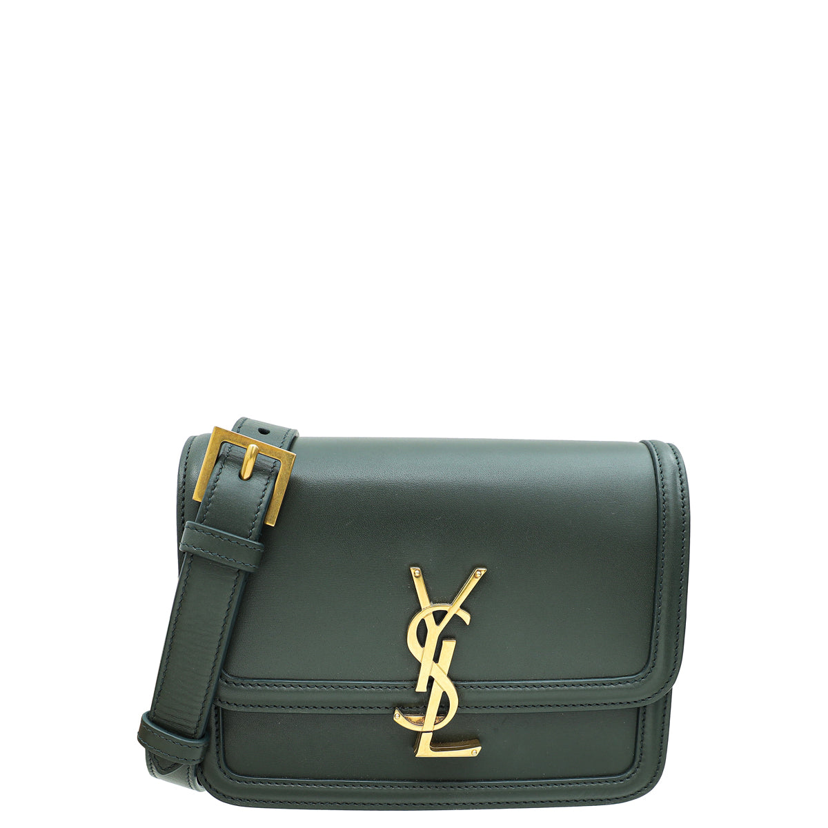 YSL Dark Olive Solferino Small Crossbody Bag-YSL-THE CLOSET