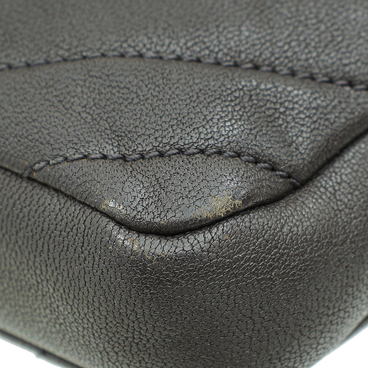 YSL Graphite Brown Monogram College Chain Wallet Bag