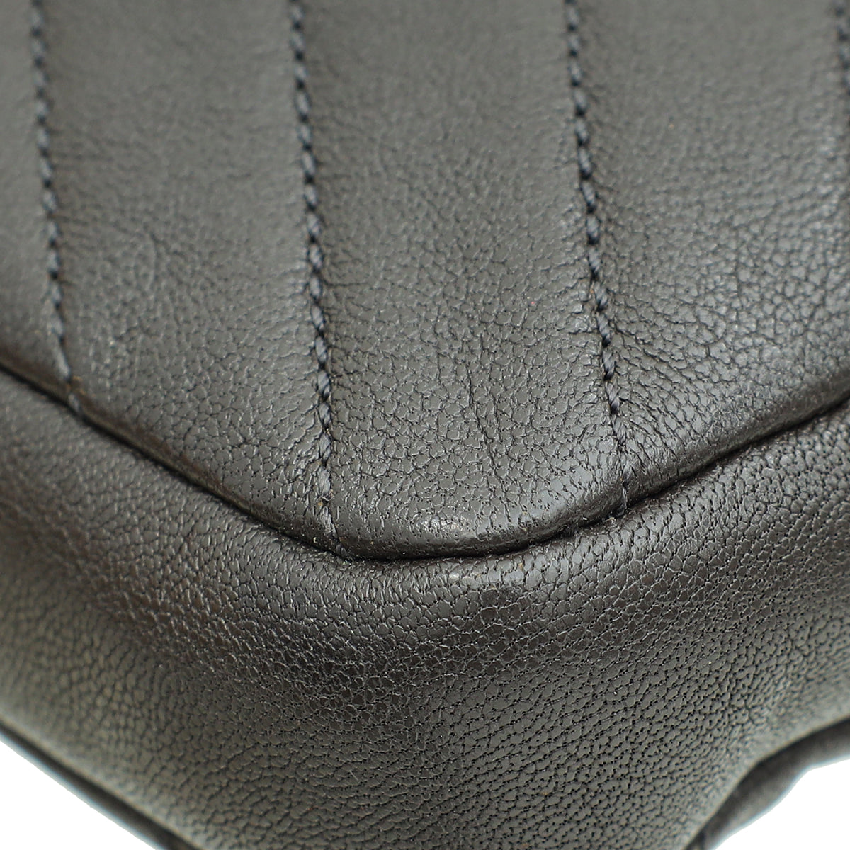 YSL Graphite Brown Monogram College Chain Wallet Bag