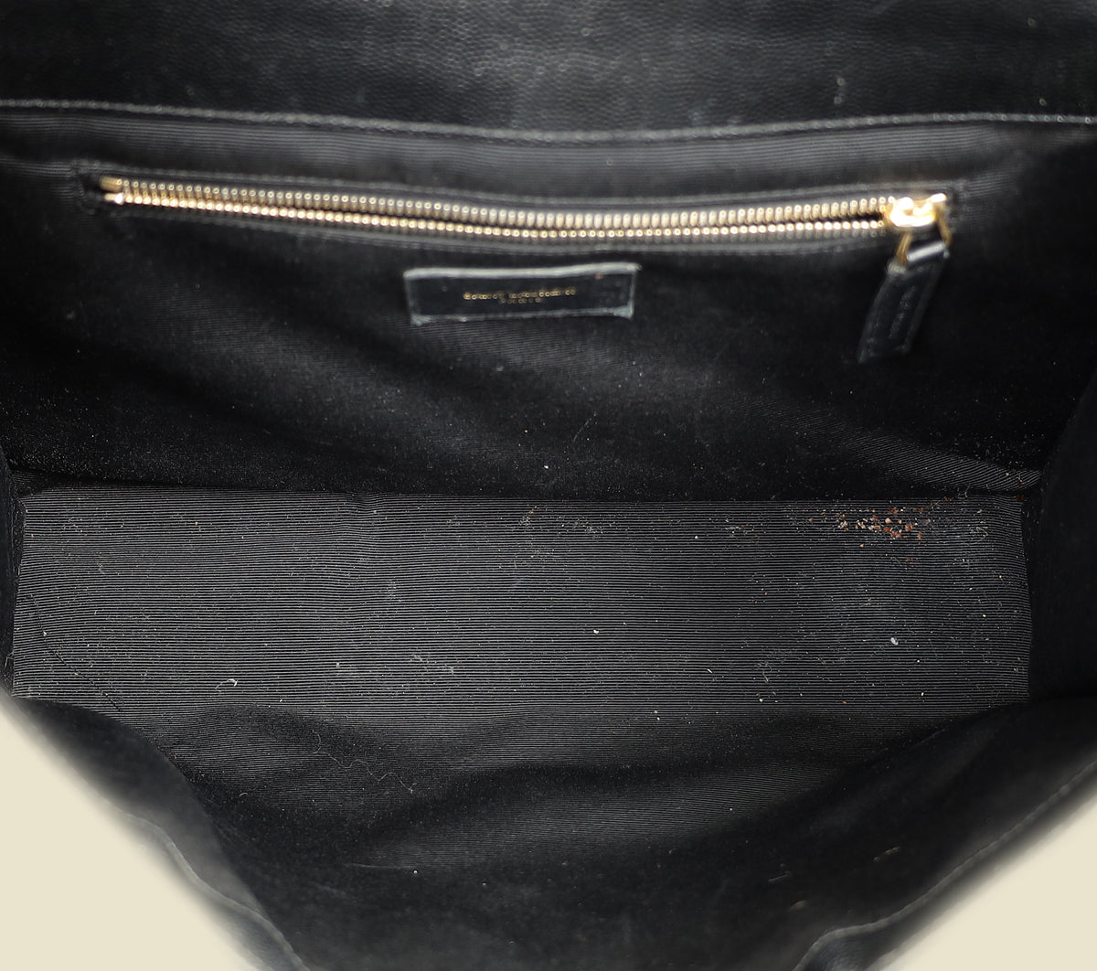 YSL Black Monogram Envelope Large Satchel Bag