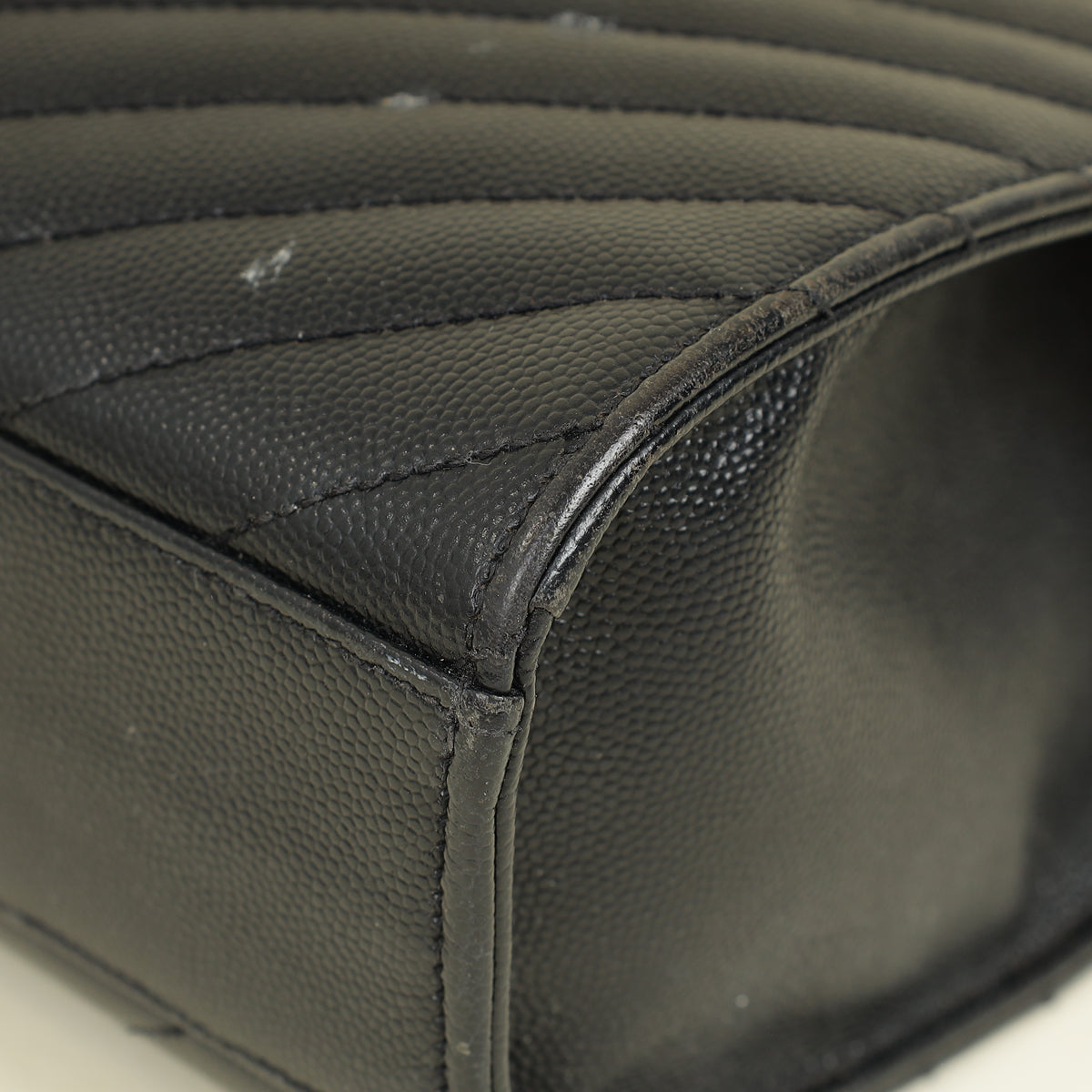 YSL Black Monogram Envelope Large Satchel Bag