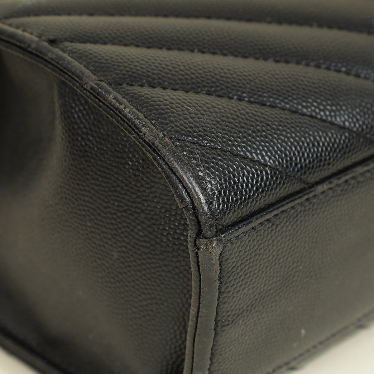 YSL Black Monogram Envelope Large Satchel Bag