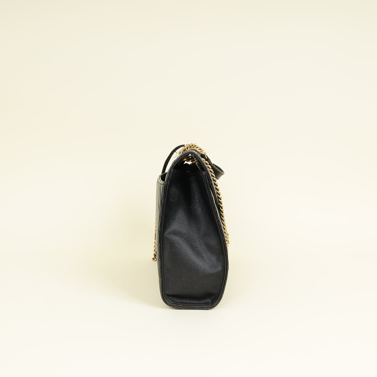 YSL Black Monogram Envelope Large Satchel Bag