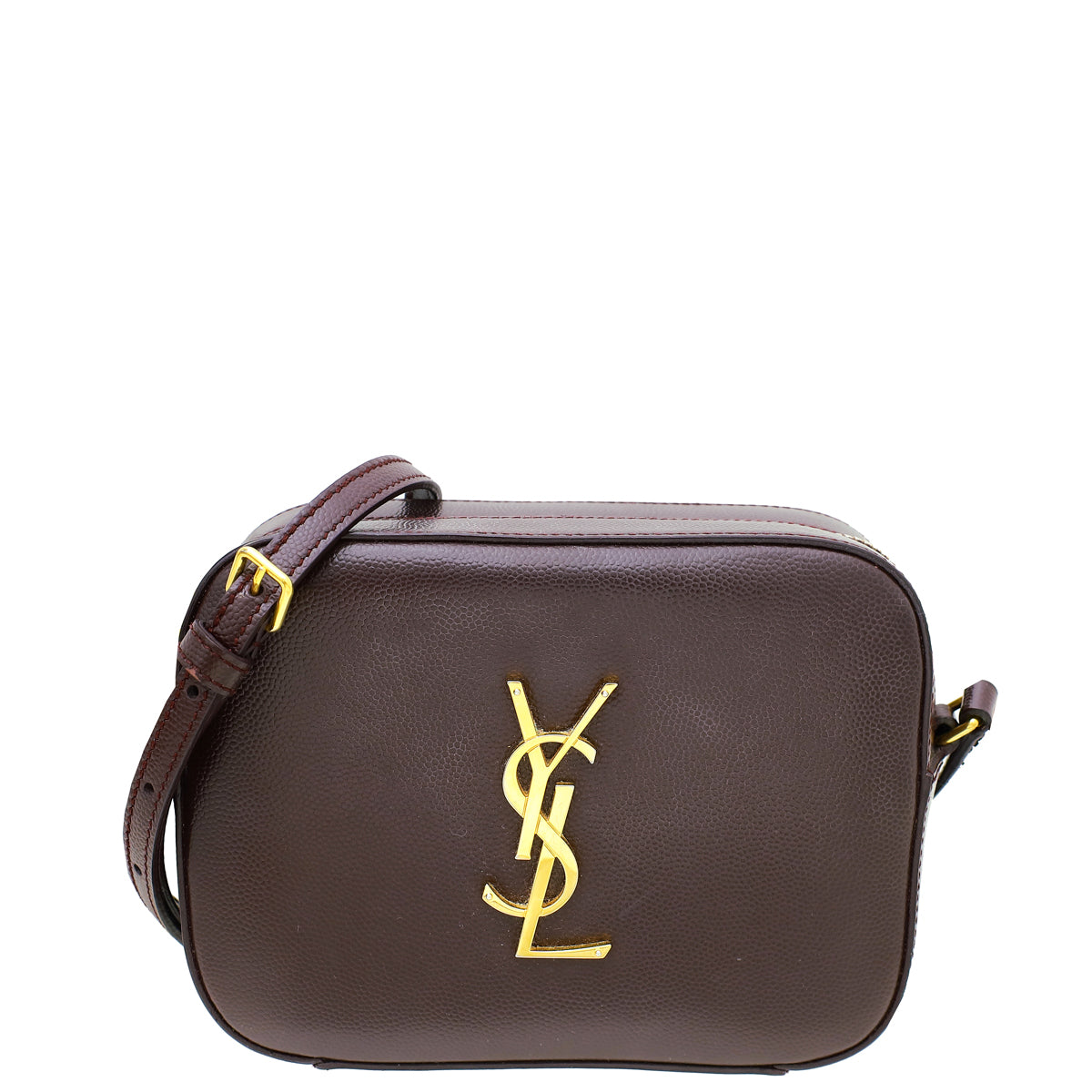 YSL Bordeaux Monogram Camera Bag-YSL-THE CLOSET