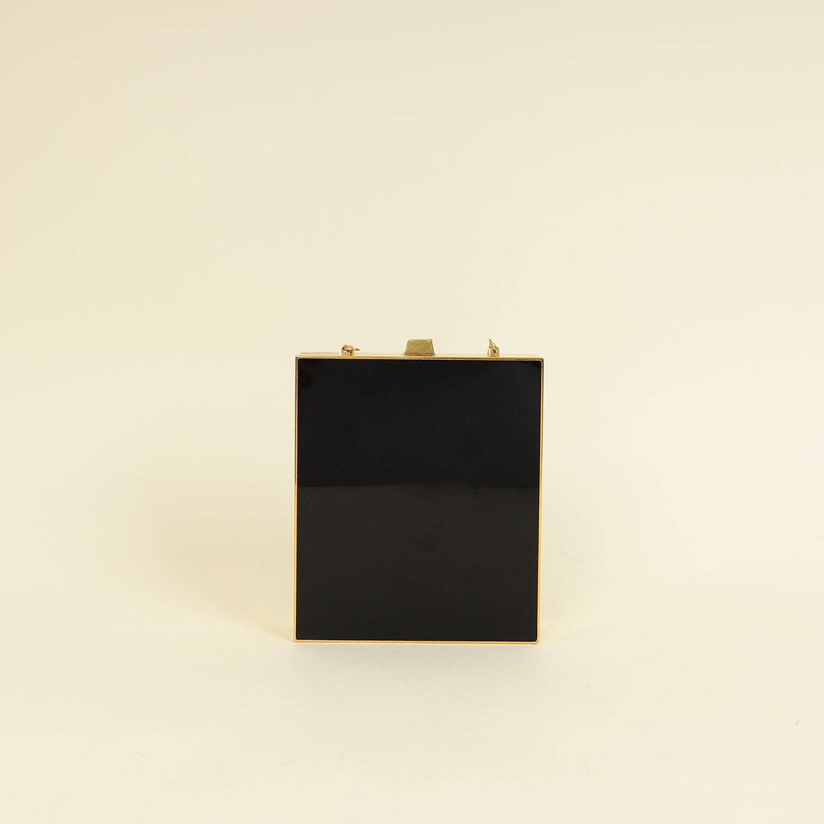 YSL Black Tuxedo Box Plexiglass Minaudiere Bag-YSL-THE CLOSET