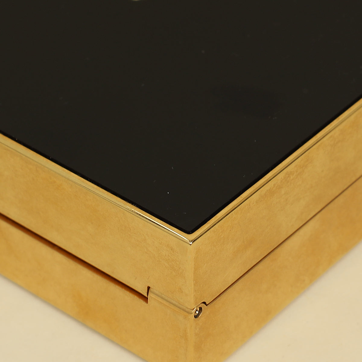 YSL Black Tuxedo Box Plexiglass Minaudiere Bag-YSL-THE CLOSET