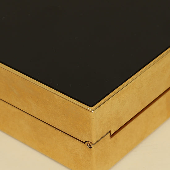 YSL Black Tuxedo Box Plexiglass Minaudiere Bag-YSL-THE CLOSET