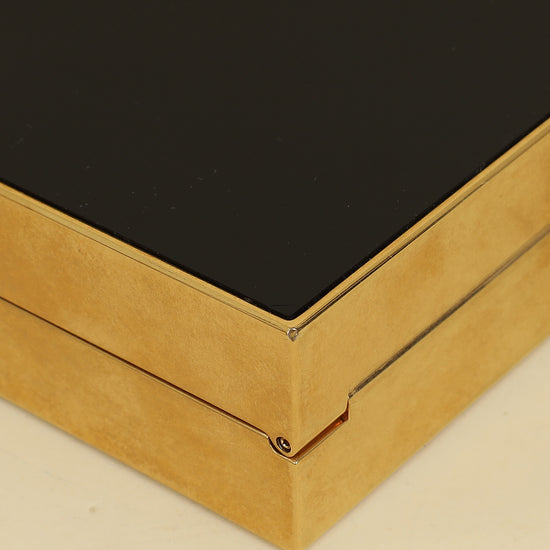 YSL Black Tuxedo Box Plexiglass Minaudiere Bag-YSL-THE CLOSET