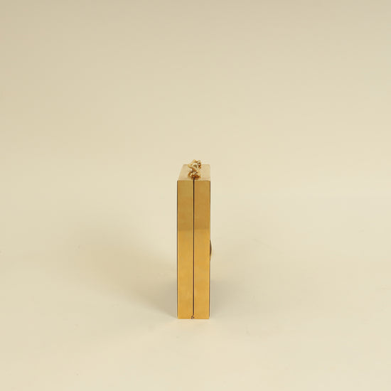 YSL Black Tuxedo Box Plexiglass Minaudiere Bag-YSL-THE CLOSET