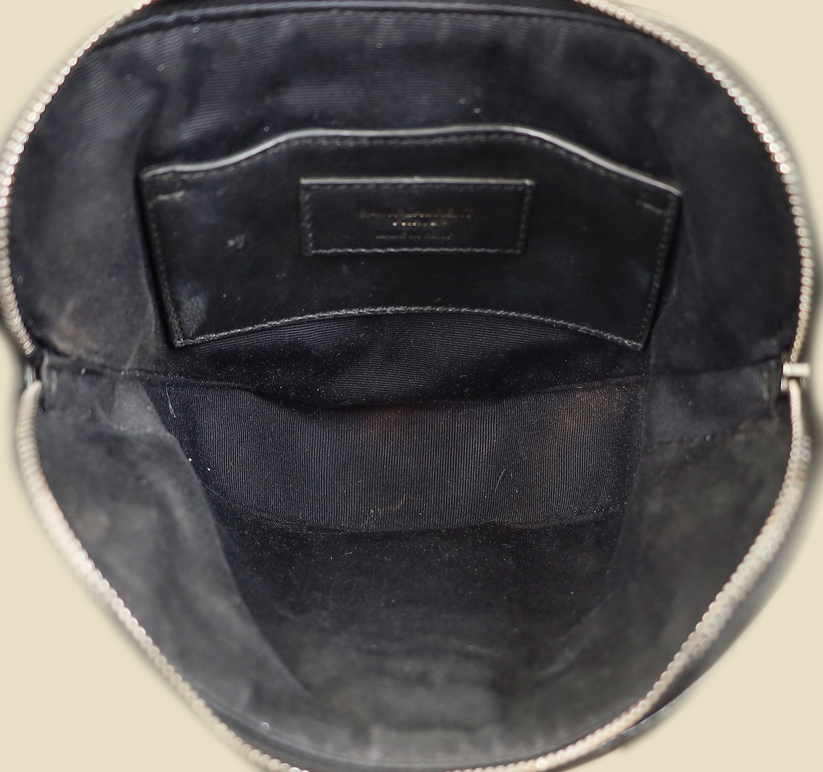 YSL Black Crocodile Embossed Heart Tassel Clutch-YSL-THE CLOSET