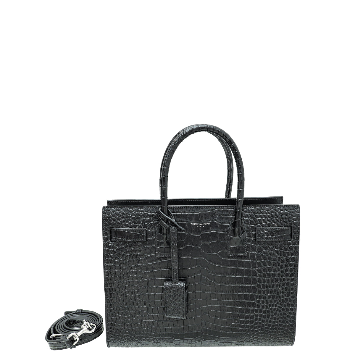 SAC DE JOUR BABY IN EMBOSSED CROCODILE LEATHER, Saint Laurent