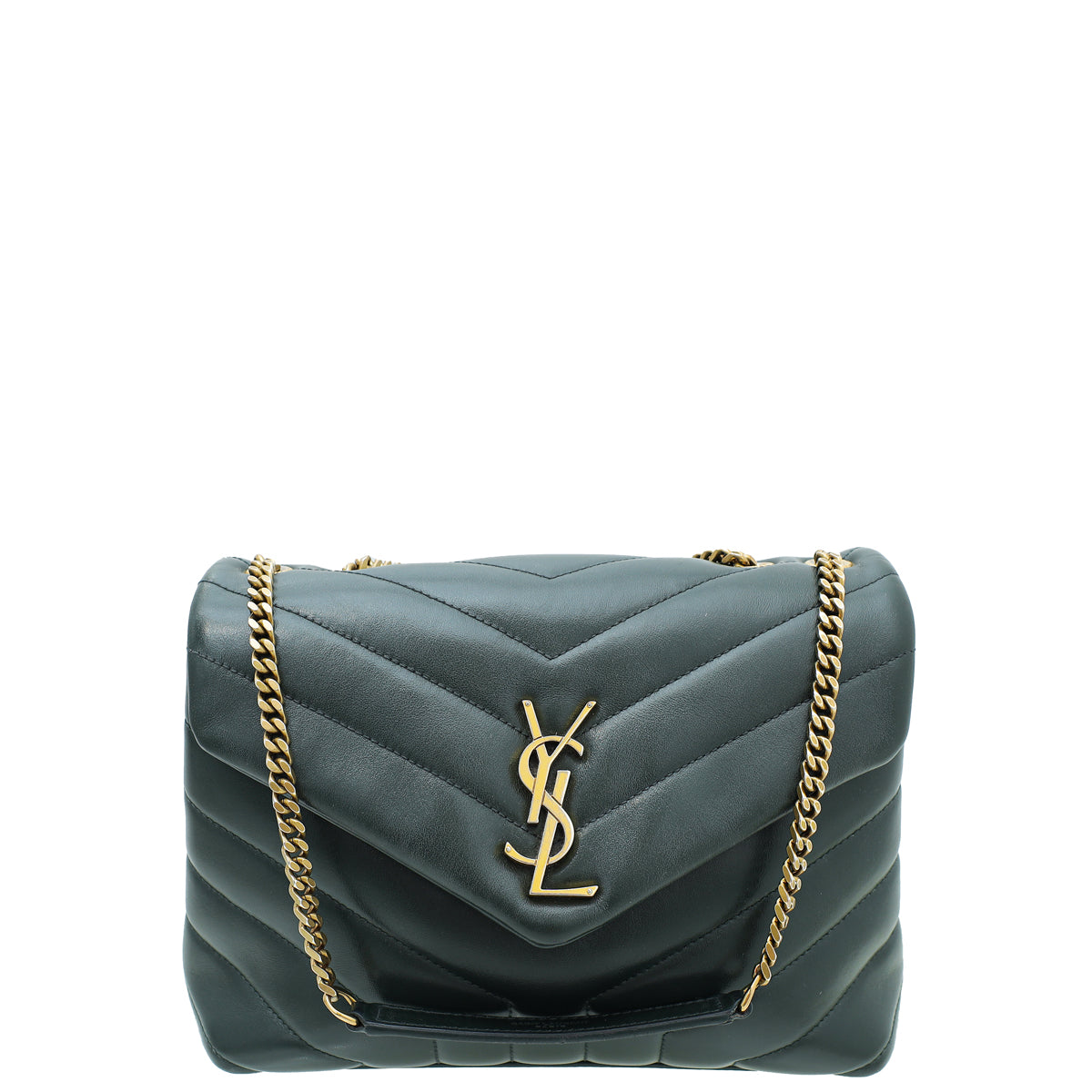 YSL Forest Green Loulou Small Bag-YSL-THE CLOSET