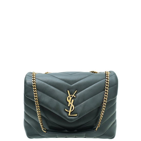 YSL Forest Green Loulou Small Bag