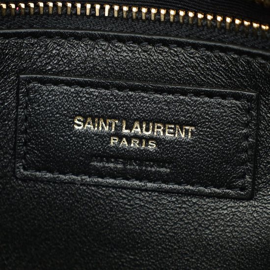 YSL Burgundy Cassandra Medium Flap Shoulder Bag-YSL-THE CLOSET