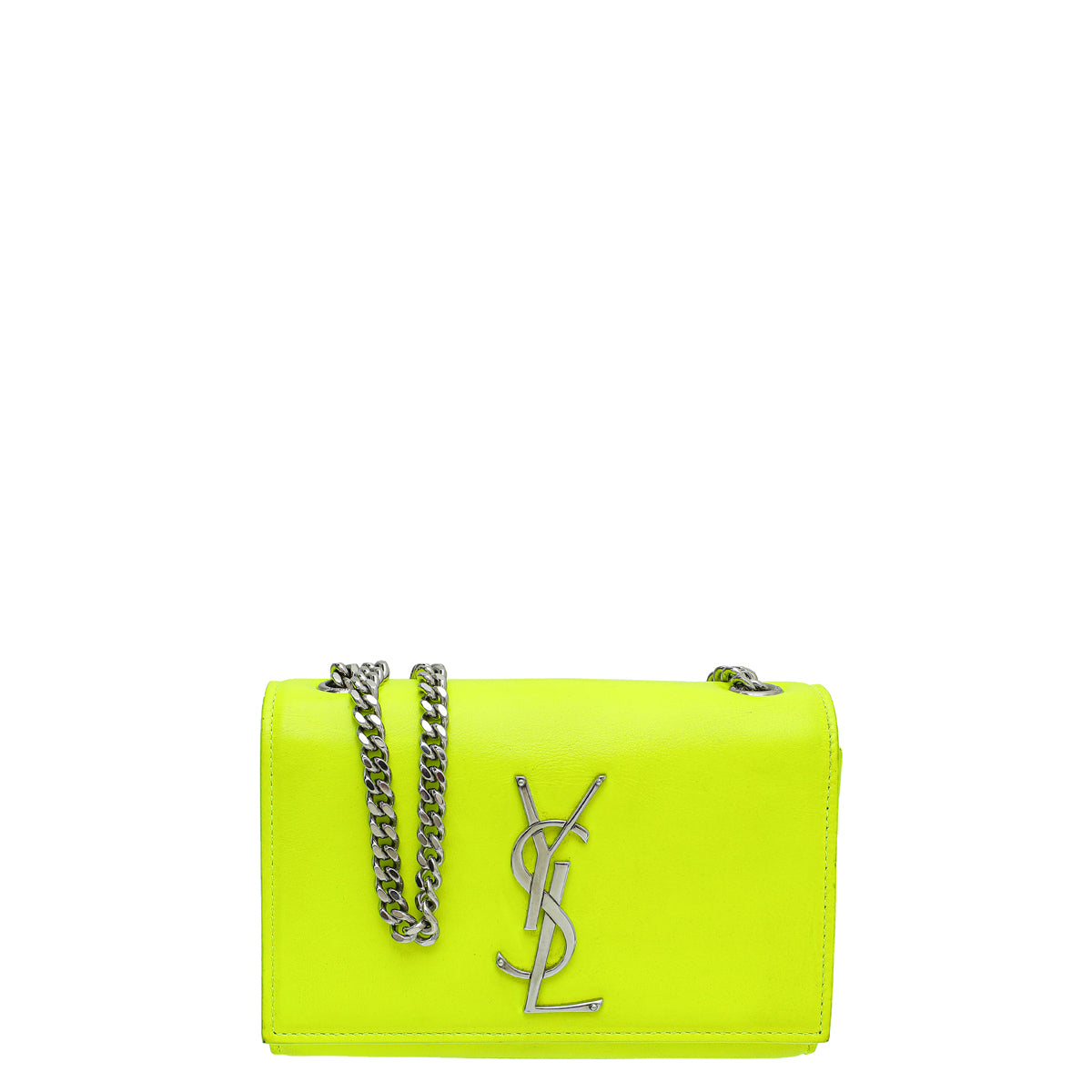 YSL Neon Green Kate Mini Chain Bag-YSL-THE CLOSET