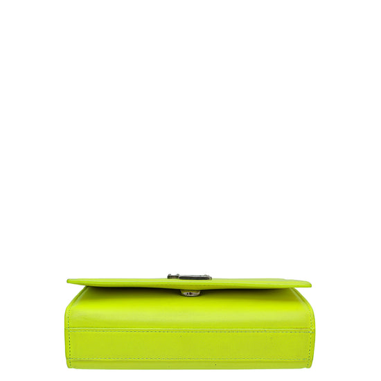 Neon Green Genuine Leather Clutch Purse – Leather and Hardware