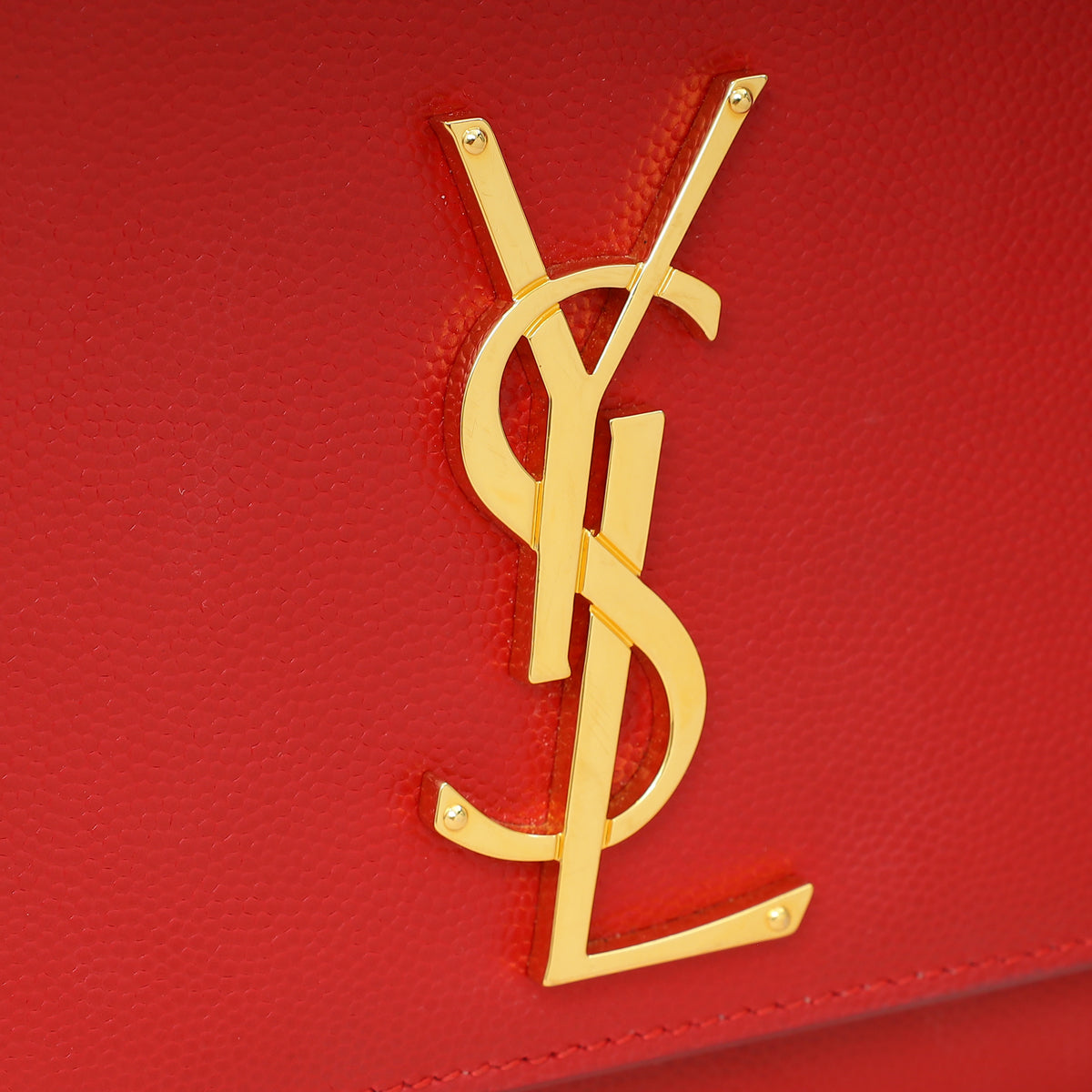 YSL Red Monogram Kate Medium Flap Shoulder Bag-YSL-THE CLOSET