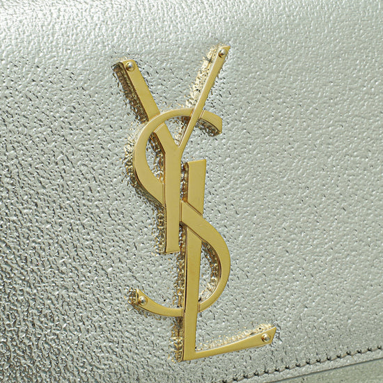 YSL Metallic Gold Mini Kate Chain Bag