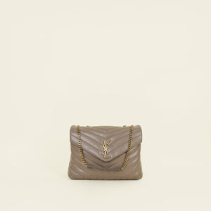 YSL Brown Loulou Medium Shoulder Bag