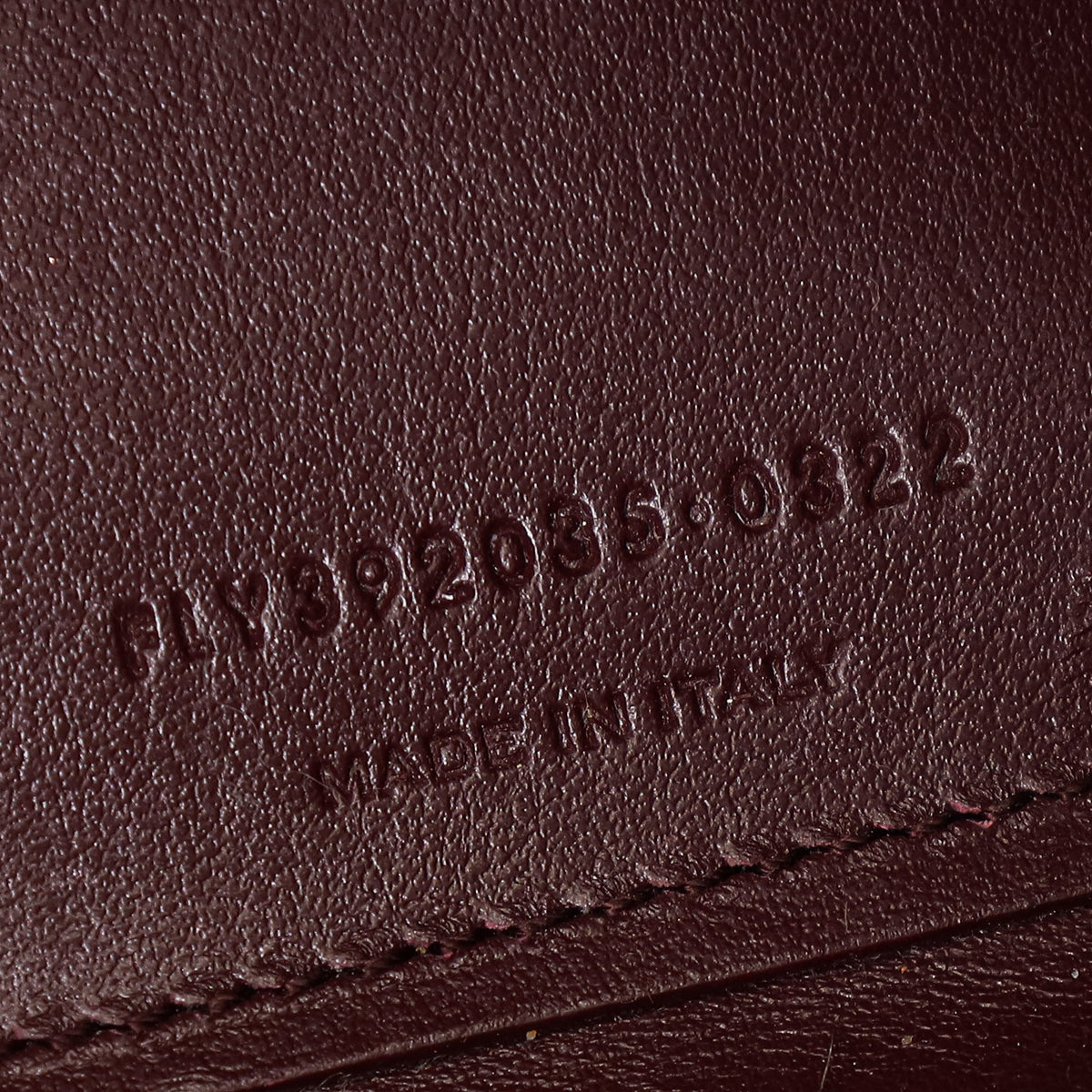 YSL Burgundy Croco Embossed Sac De Jour Nano Bag