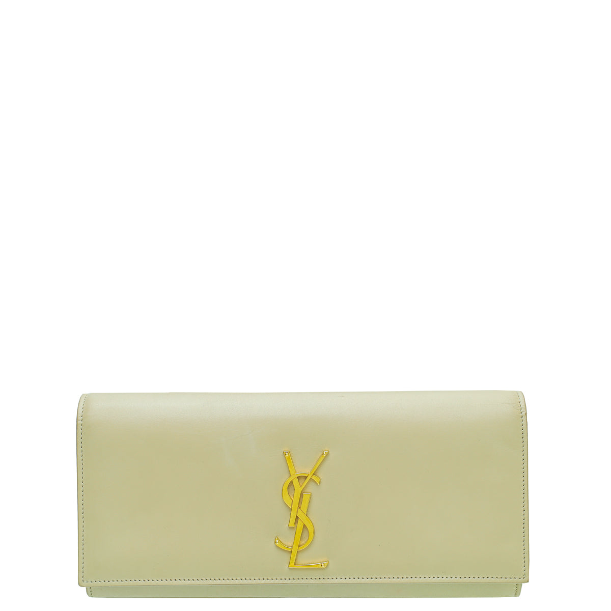 YSL Beige Classic Cassandre Clutch-YSL-THE CLOSET