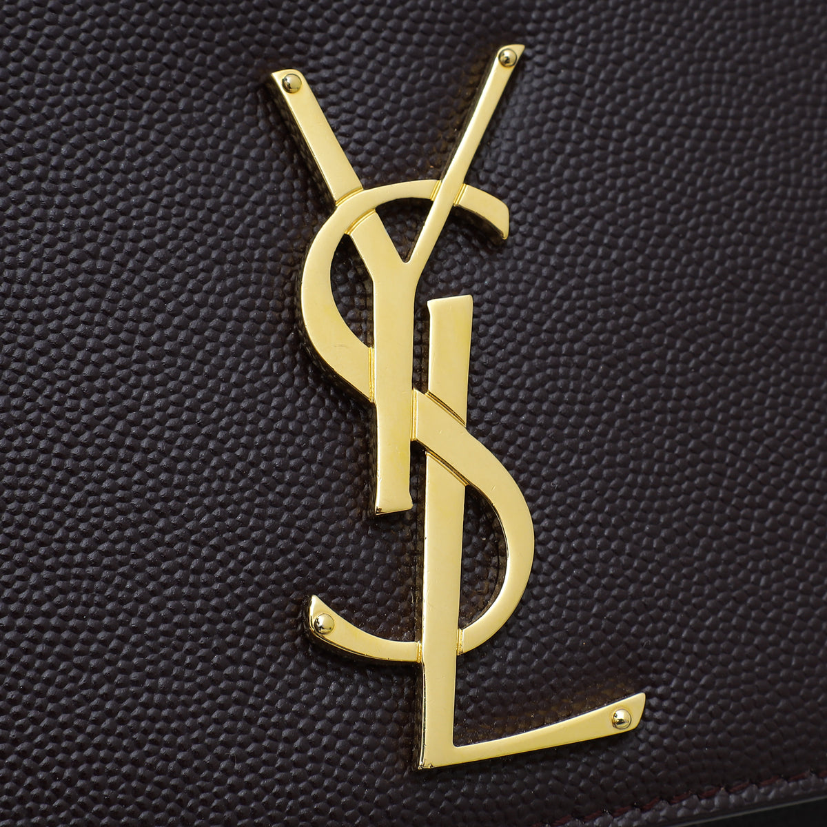 YSL Burgundy Monogram Kate Medium Chain Bag
